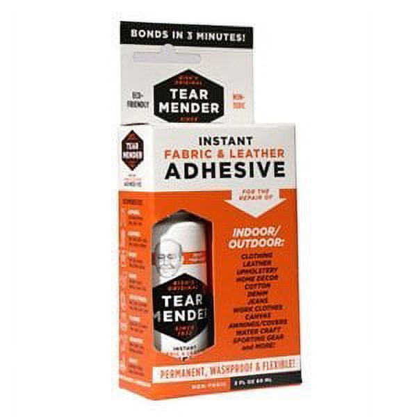 Tear Mender Adhesive Fabric And Leather Carded 2 Oz