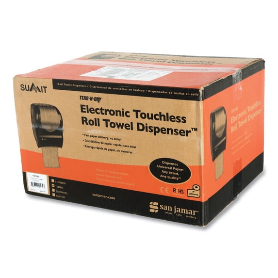 Tear-N-Dry Touchless Roll Towel Dispenser 16.75 x 10 x 12.5 Silver T1370SS