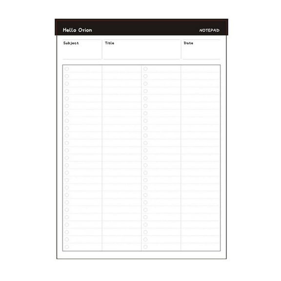 Tear Off Meeting Note Notebook Planner Meeting Notebooks Business Memo Planner Notepads Sticky Notes Notebook