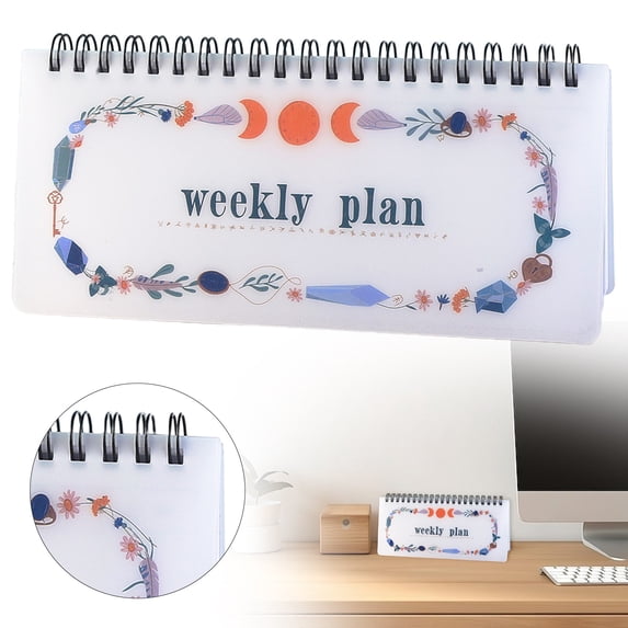 Tear-Off Weekly Planner - Garland Wreath Design - Spiral Schedule Organizer