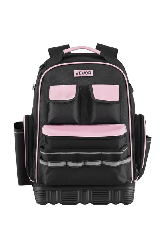 Tear-Resistant Electrician Backpack with 56 Spacious Pockets for Professional Tool Storage,Ideal for Construction Sites