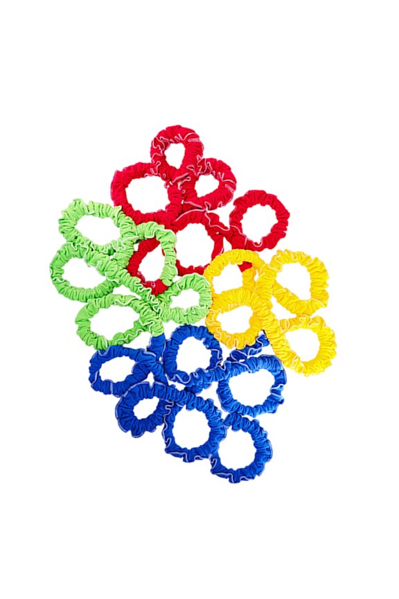 Tear Resistant Fleece Exercise Bands Portable Teamworks Exercise Bands Cooperative Stretchy Bands for Group Activity