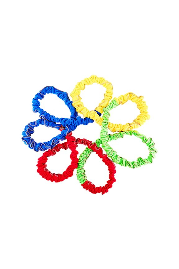 Tear Resistant Fleece Exercise Bands Portable Teamworks Exercise Bands Cooperative Stretchy Bands for Group Activity