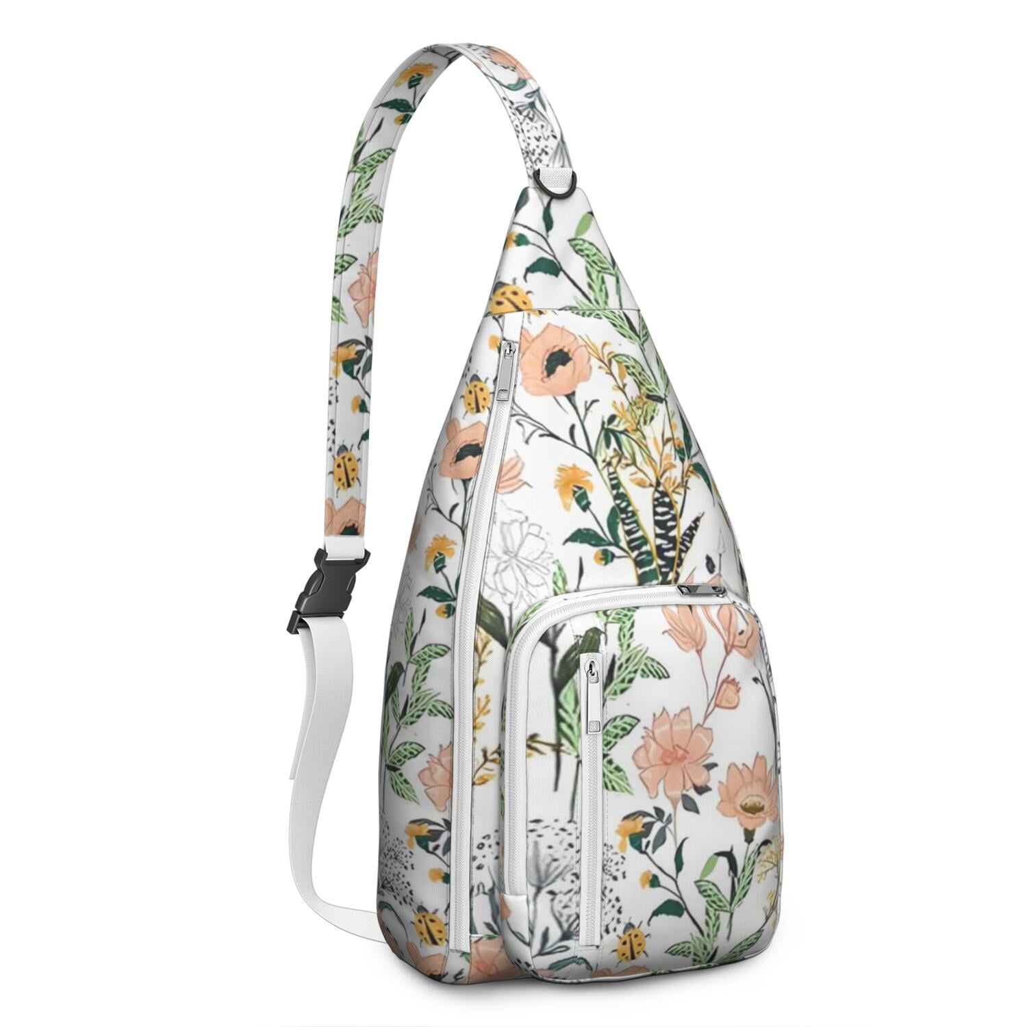 Tear - resistant Floral Sling Bag with Comfortable Strap for Women