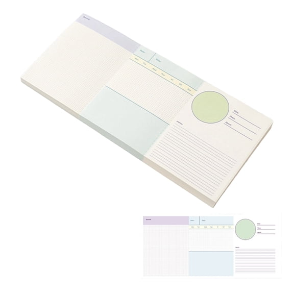 Tearable Note Pad Lined Notepads Stick Note Bright Color Tear Resistant Backing Ideal for Whiteboards Notebooks Walls