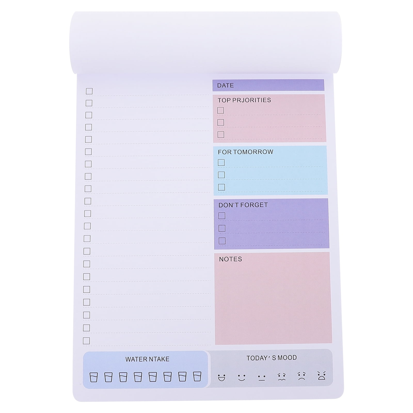 Tearable Notepad to Do Daily Planner Memorandum Simple Notebooks for
