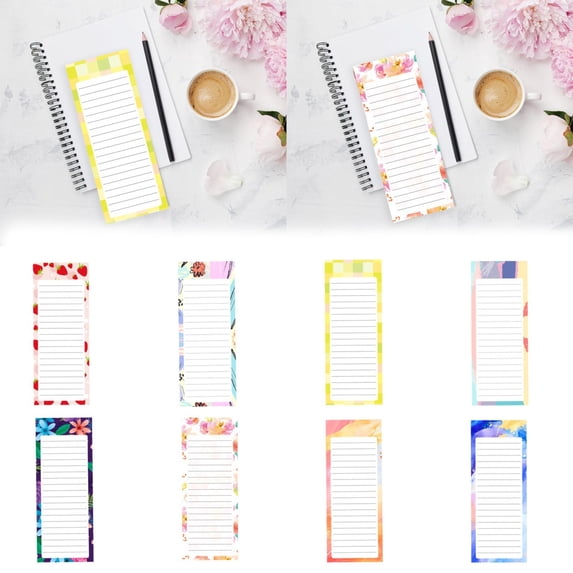 Tearable Rubber Head Notepad Horizontal Lined Paper for Daily Plans, Time Management, and Memos