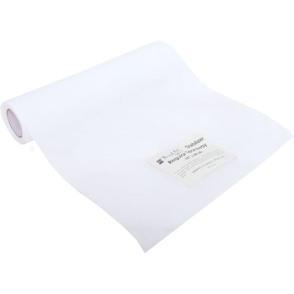 Tearaway Embroidery Stabilizer by Threadart | 1.6 oz Medium Weight | 12" x 10 yd roll | For Machine Embroidery
