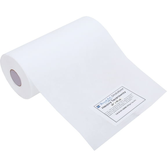Tearaway Embroidery Stabilizer by Threadart | Heavy Weight 2.8 oz | 10" x 50 yd roll | For Machine Embroidery