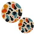 thumbnail image 1 of Teardrip Oval Trivet Mats Pot Holders Cotton Woven Non-Slip Heat Resistant for Hot Pots Pans Pats for Cooking Baking Set of 2, 1 of 7