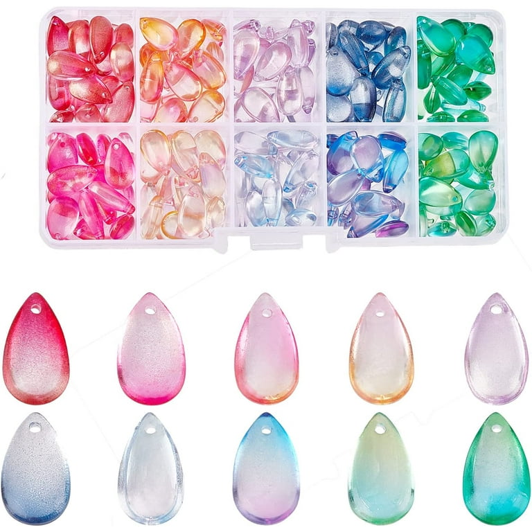 Wholesale SUNNYCLUE 100PCS Drilled Drop Crystal Beads Suncatcher Paint  Space Bead Pearl Retro Vertical Hole Waterdrop Shape Teardrop Beads Bulk  for Jewelry Making DIY Earrings Necklace Bracelet Hanging Crafts 