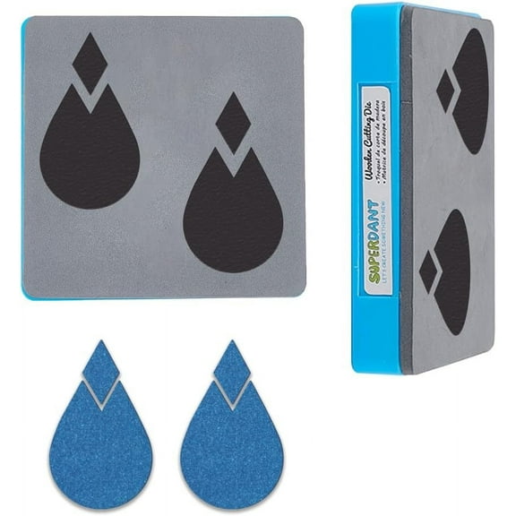 Teardrop Earring Leather Cutting Die Splicing Pendant Earrings Die Cuts Hoop Earrings for Women Die Cutter Machine Faux Leather Dangle Earrings Dies for Jewelry Gifts DIY Decoration