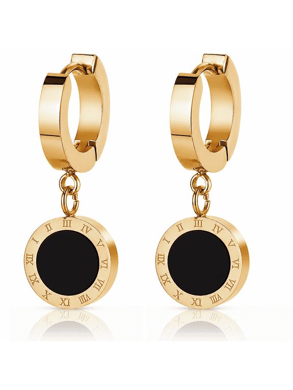 Trendy Gold Dangle Earrings for Women, 14K Gold Plated, Lightweight Hypoallergenic Jewelry, Fashion Accessories, Gifts for Women