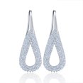 thumbnail image 1 of Teardrop Hook Drop Earrings for Women Clear Cubic Zirconia Ginger Lyne Collection, 1 of 5
