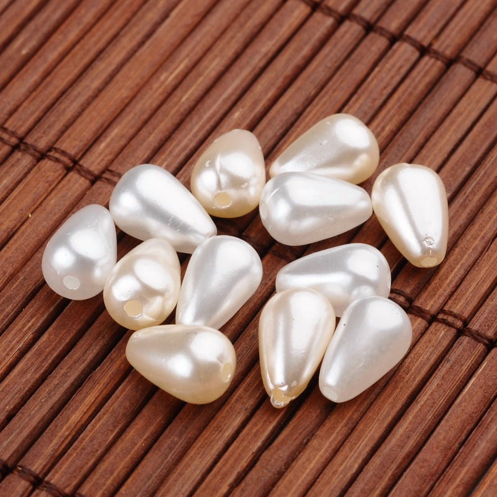 Teardrop Imitation Pearl Acrylic Beads Mixed Color 10x6.5mm Hole: 1mm about 2413pcs/500g DIY