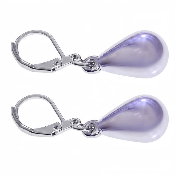 Teardrop Leverback Earrings for Women Waterdrop Tear Drop Dangle Earrings Jewelry Hypoallergenic Silver Teardrop Leverback Dangle Earring