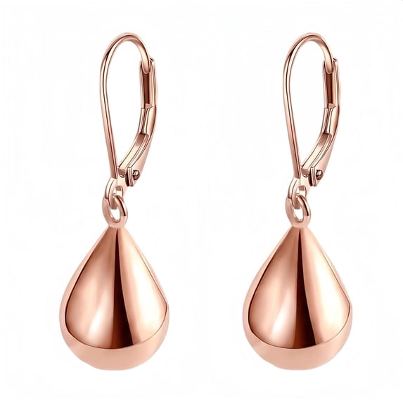 Teardrop Leverback Earrings for Women Waterdrop Tear Drop Dangle Earrings Jewelry Hypoallergenic Silver Teardrop Leverback Dangle Earring