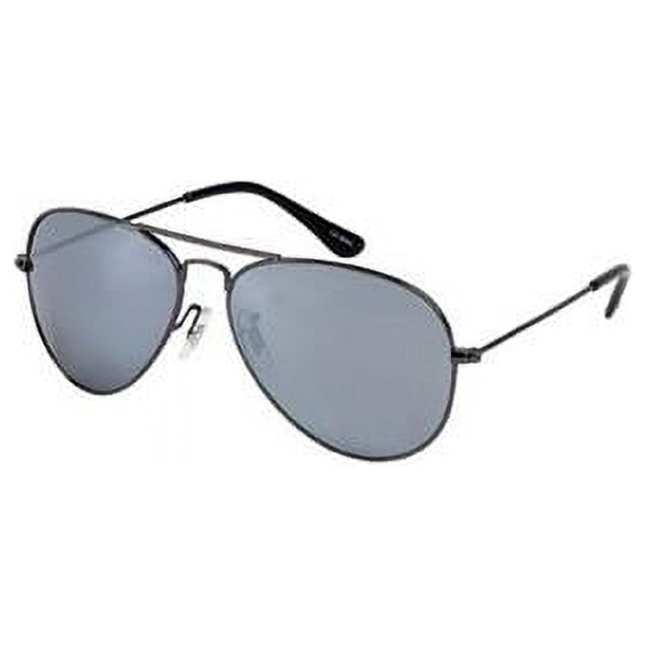 Teardrop Metal Aviator Sunglasses, Chrome Frame, 2.0mm Mirror Lens - image 1 of 1