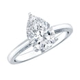thumbnail image 1 of Rosec Jewels Certified Moissanite Teardrop Engagement Ring for Women - 7X10 mm Pear Shape - D-VS1 Authentically Quality, 925 Sterling Silver, US 4.00, 1 of 8