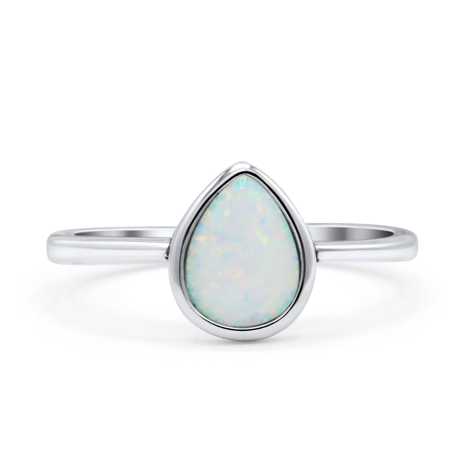 Rough Cut White Opal Solitaire Ring with Gold or Silver and Opal V-Rin –  Stone Forge Studios