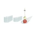 thumbnail image 1 of Restaurantware-4 x 2 Inch Teardrop Spoons, 100 Appetizer Spoons - Disposable, Indented Basin, Seagreen Plastic Tasting Spoons, For Weddings Or Catering, 1 of 10