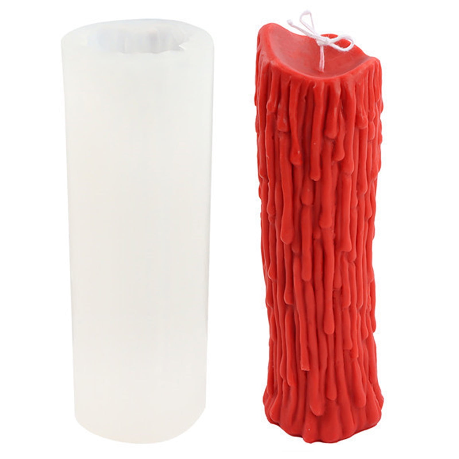 Teardrops Candle Mold Non-stick Easy to De-mold Resin Casting Mold for Girl Hobbyist Crafting Pillar Candle Plaster