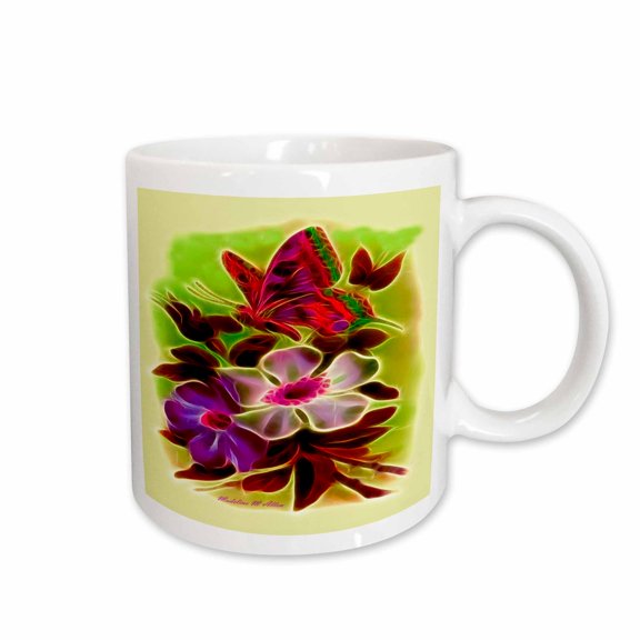 3drose, Tearose Butterfly E, 11oz Mug
