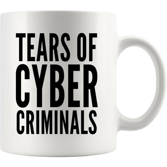 Tears Of Cyber Criminals Programmer Gifts Cyber Security Expert Gift Cybersecurity Computer Programming Developers Coders Computer Engineer Computer Science IT Ceramic Mug 11 oz White