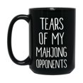 thumbnail image 1 of Tears Of My Mahjong Opponents Black Ceramic Mug, 1 of 7