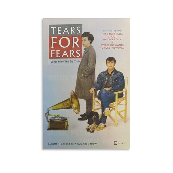 Tears for Fears Songs from The Big Chair Canvas Poster Wall Decorative Art Painting Living Room Bedroom Decoration Gift