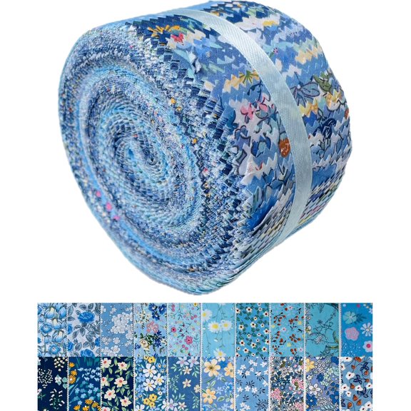 Tears of the Atlantic Jelly Roll - 40pcs 100% Cotton Precut Quilting