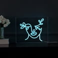 thumbnail image 1 of Teary Face 13.7" X 10.9" Contemporary Glam Acrylic Box USB Operated LED Neon Light, Blue, 1 of 7