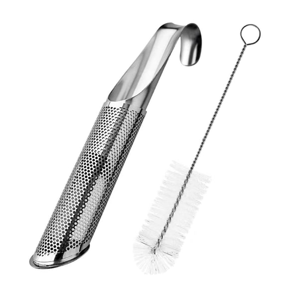 Teas Pipe Infuser Tool Set With Hanging Hook Handle And Brush Reinforced Stainless Steels Net Teas Strainer