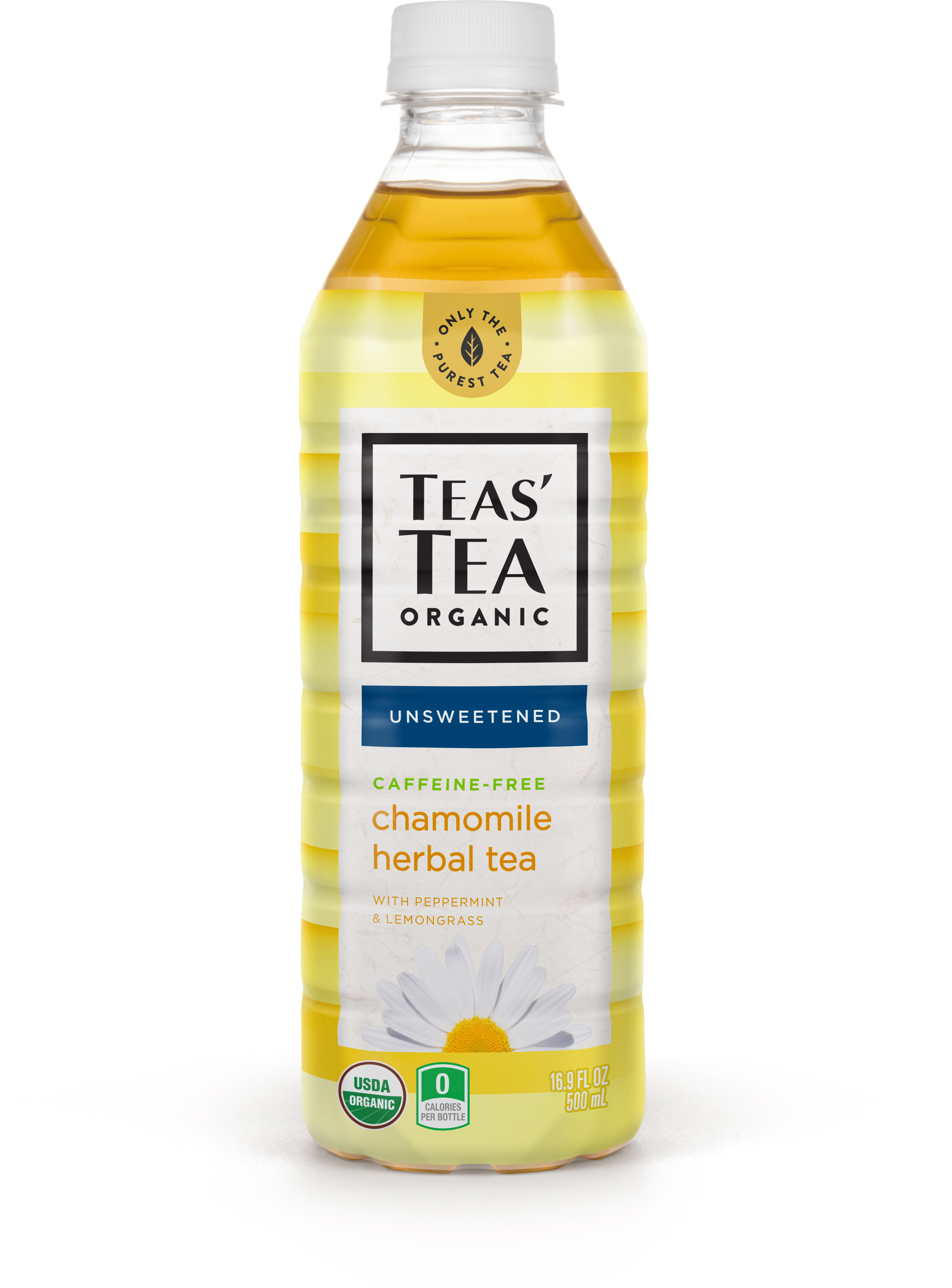 Teas' Tea Unsweetened Herbal Chamomile Tea, 16.9 Ounce (Pack of 12