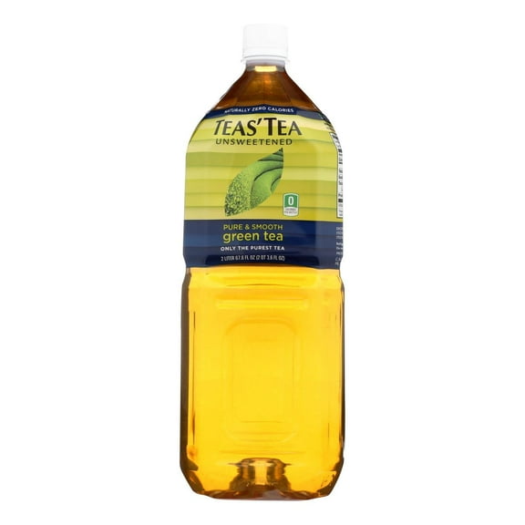 Teas' Tea Unsweetened Pure Green Tea - Case of 6 - 67.6 FZ