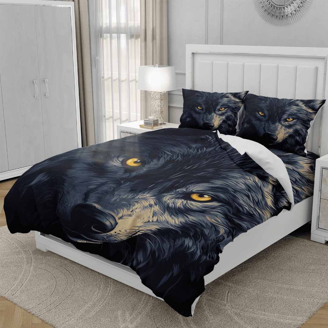 Wolf Warrior 3D Printed Duvet Cover Set