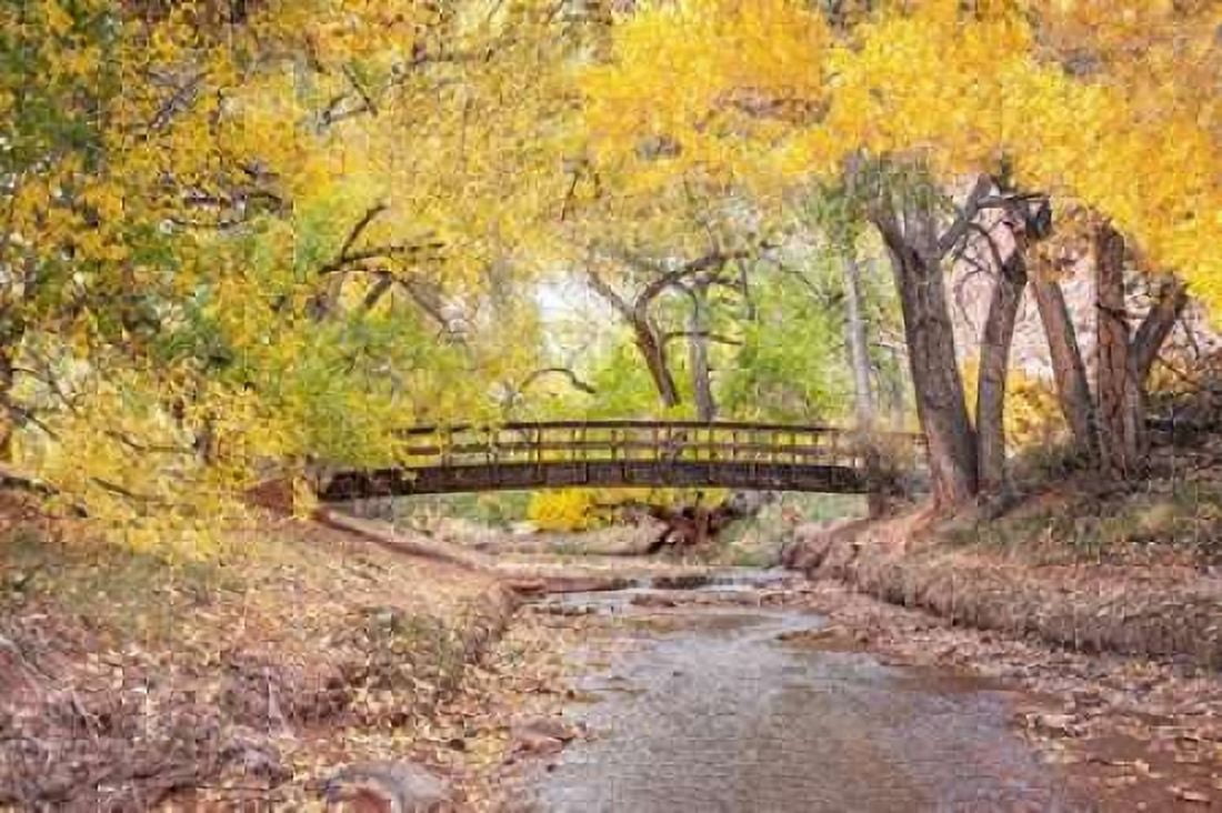 Teasdale Bridge Canvas Art - Ramona Murdock (24 x 36)