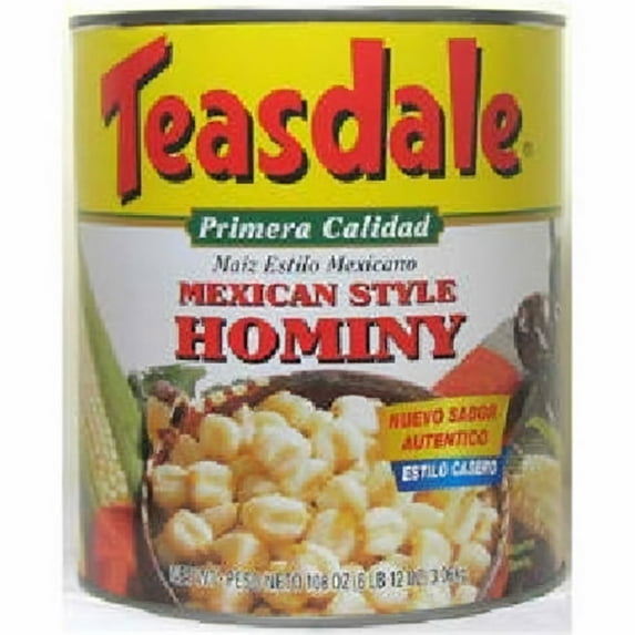 Teasdale Mexican Style Hominy White 29 oz (Pack of 72)