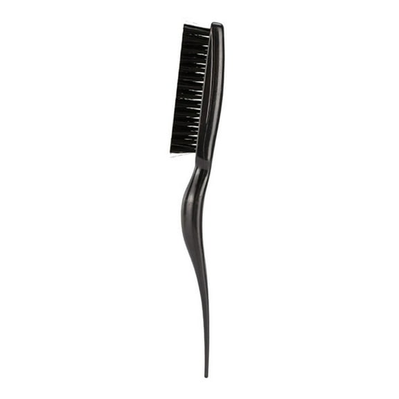 Teasing Brush Rat Tail Bristle Brush Three Row Salon Combs for Back Combing Root Teasing to Add Volume Scalp Massage