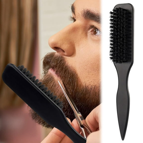 Teasing Hair Brush - Professional Back Combing & Lifting Comb, Black, for Volume & Styling, All Hair Types, Soft Nylon Bristles, 1 Piece, Hairbrush for Men & Women, No Power Source, 8.8in Long