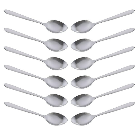 Teaspoons set of 12, Spoons Stainless Steel, Ice Cream Spoon, Stainless Steel Cocktail Stirring Spoons Briout-style:style4;