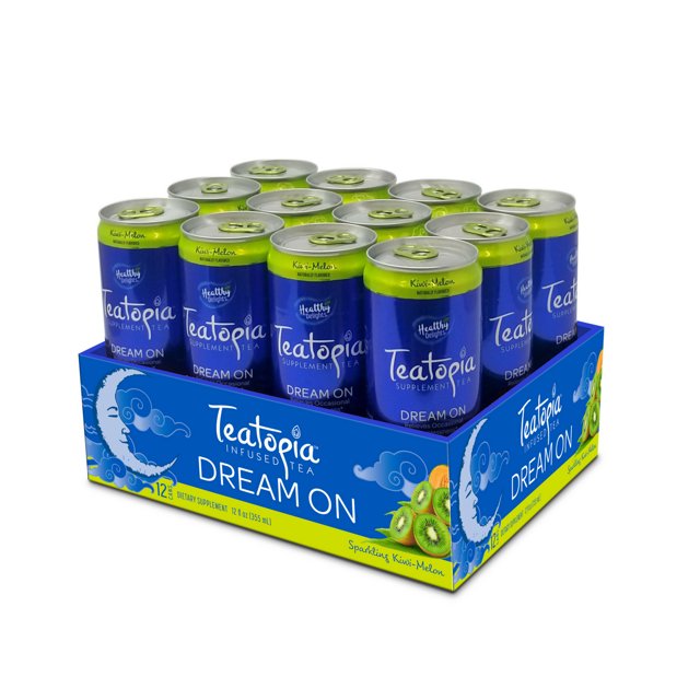 Teatopia Functional Infused Tea, Dream On, Kiwi Melon Flavor, Pack of