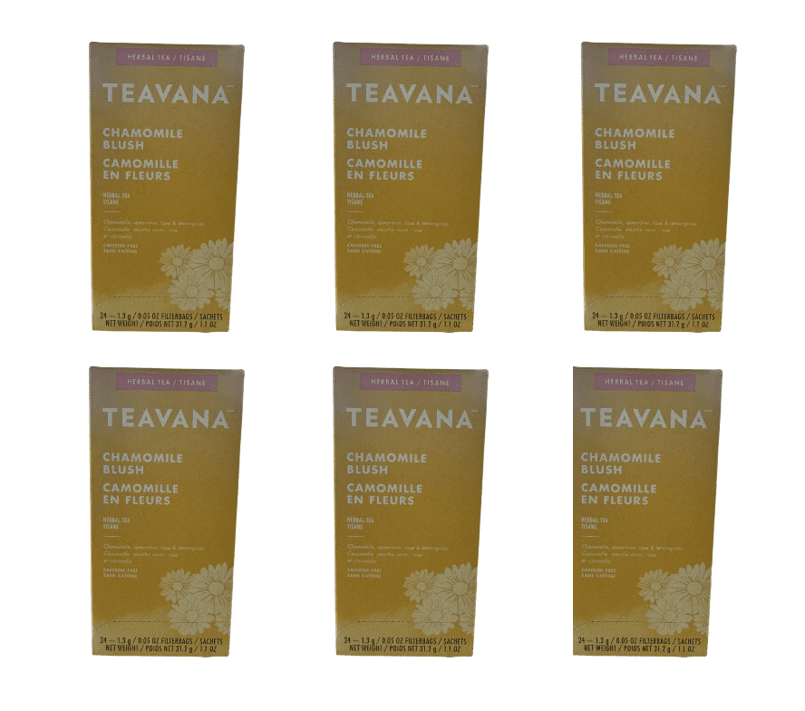 Teavana By Starbucks (6-Pack) Chamomile Blush Herbal Tea 144 Total