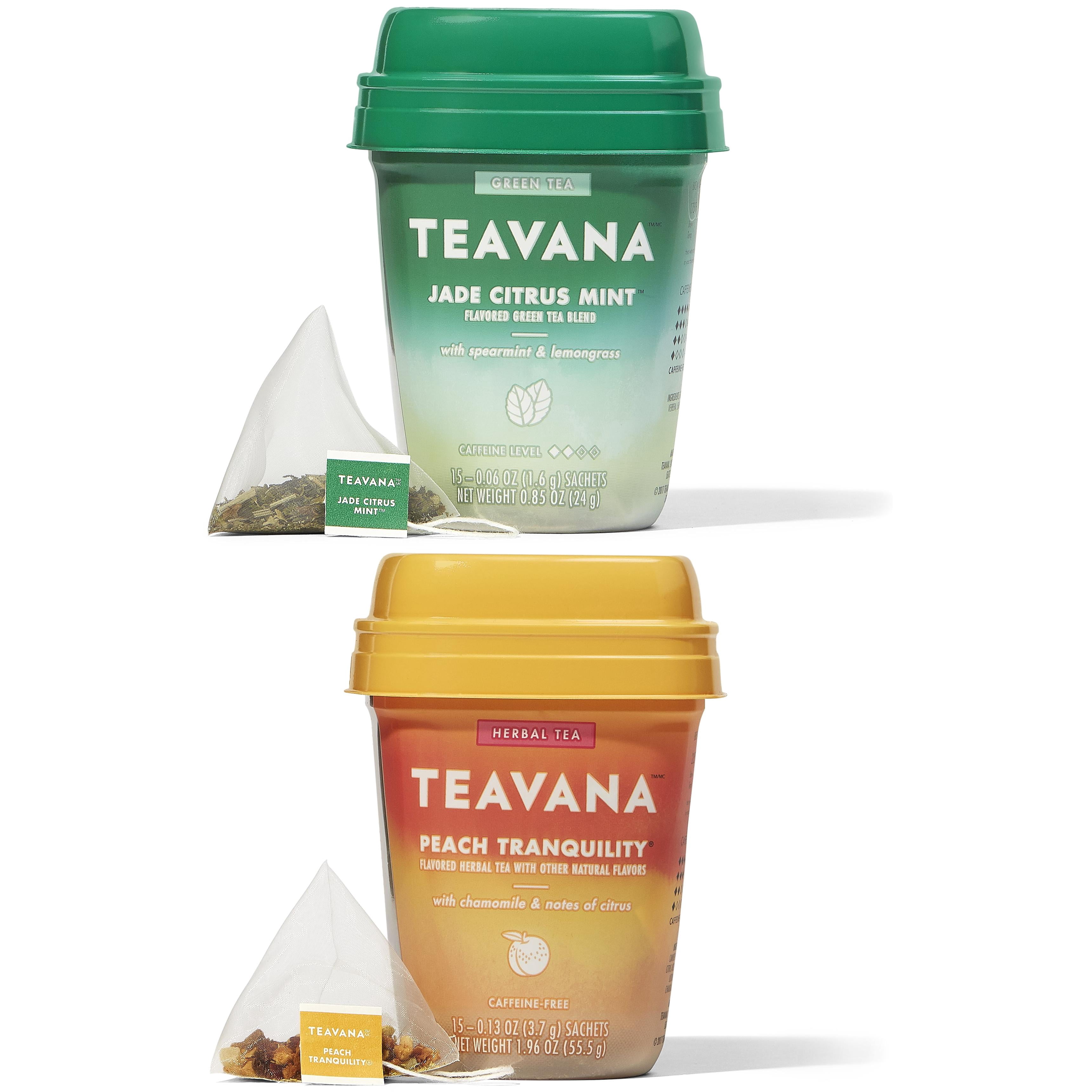 Teavana Medicine Ball Tea Bundle with Teavana Jade Citrus Mint and Teavana Peach Tranquility Tea Sachets