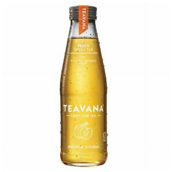Teavana Peach Green Tea 14.5 oz Glass Bottles - Pack of 12