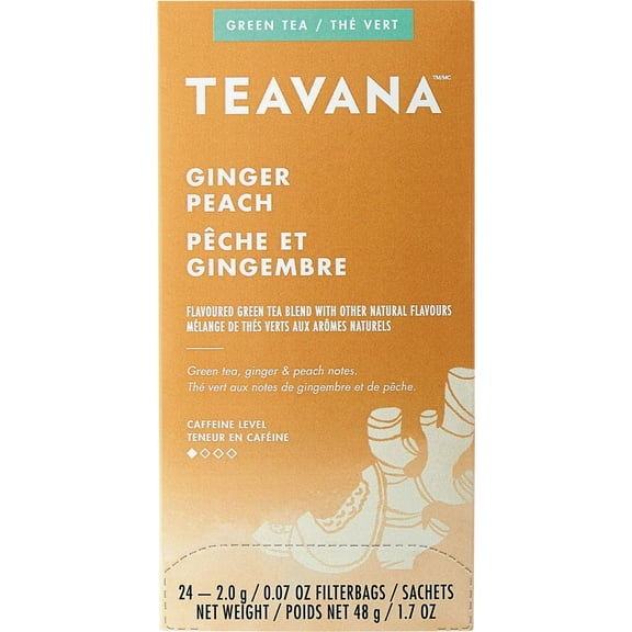 Teavana, SBK12434017, Ginger Peach Green Tea, 24 / Box