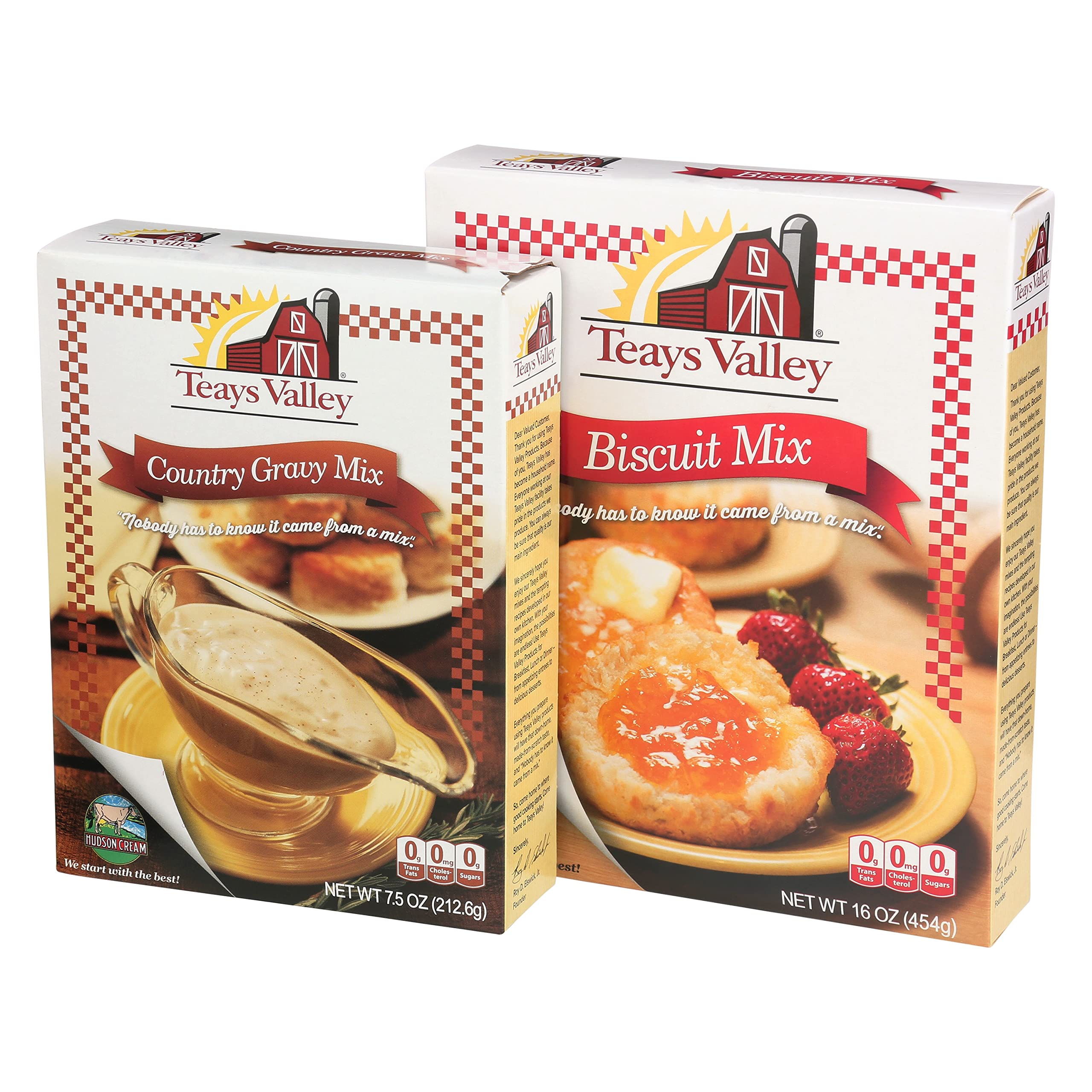 Teays Valley Biscuit Mix HHA1 with Teays Valley Country Gravy Mix, 16.0