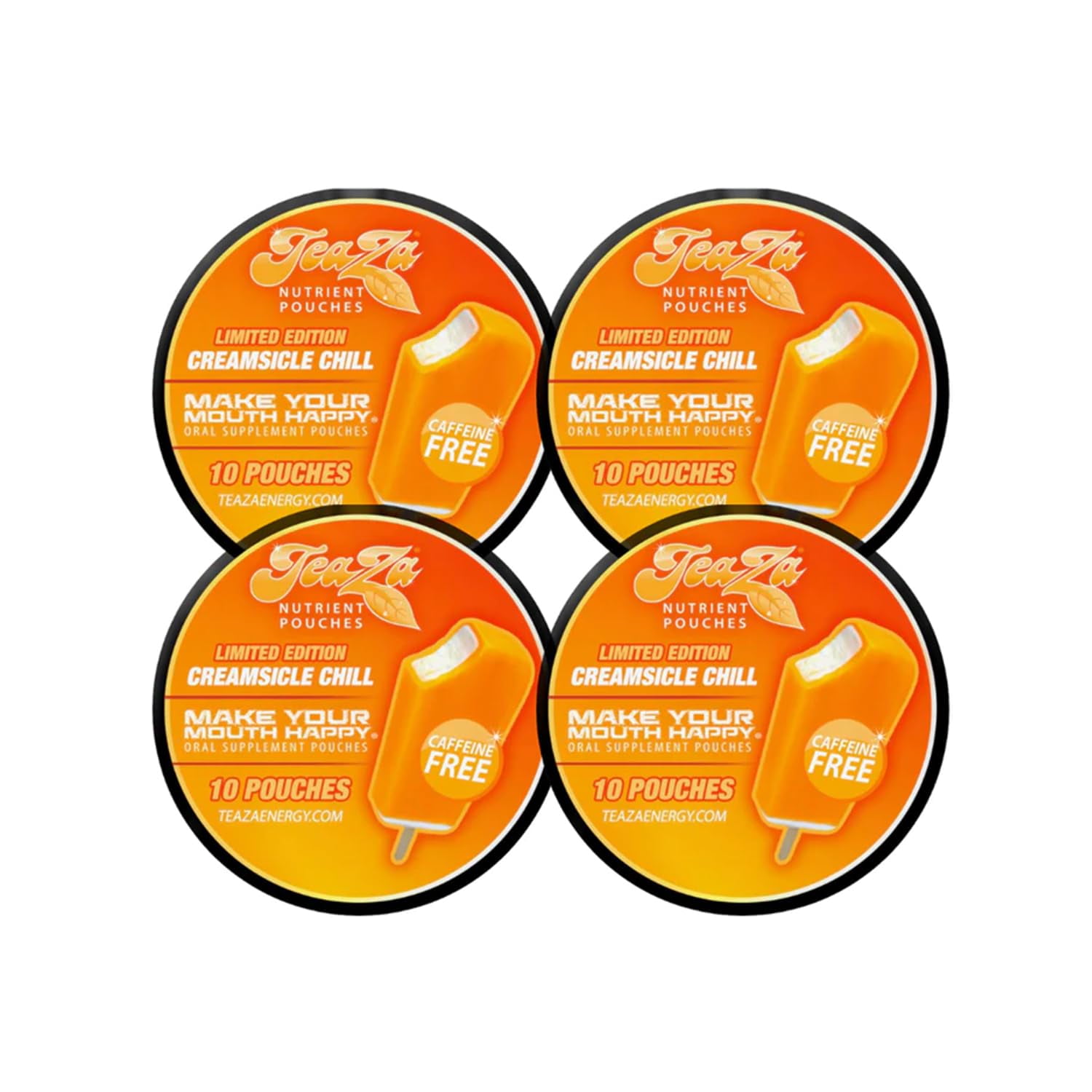 Teaza Energy Pouches, Tobacco Free Nicotine Free Dip Smokeless