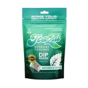 Teaza Herbal Energy Pouches Tobacco Alternative Nicotine Free Dip, Smokeless Alternative Snuff Healthy Dip Pouches, Wintergreen Energy 1 Pack Tobacco Free Chewing with Premium Cool, Crisp Flavor