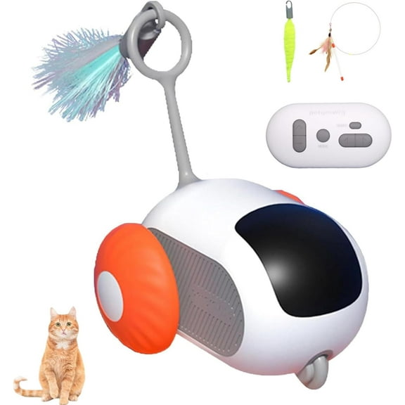 Teazys Cat Toy, Turbo Tail 2.0 Cat Toy, Turbo Tail Mouse Cat Toy, Remote Control Smart Electric Cat Toy, Gravity-Sensing Movement Interactive Cat Toys